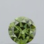 0.38 Ct. Fancy Vivid Green Round Lab Grown Diamond