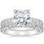 18K White Gold Luxe Anthology Diamond Ring (1/2 ct. tw.) with Sienna Eternity Diamond Ring (7/8 ct. tw.)