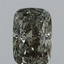 2.51 Ct. Fancy Vivid Green Cushion Lab Grown Diamond