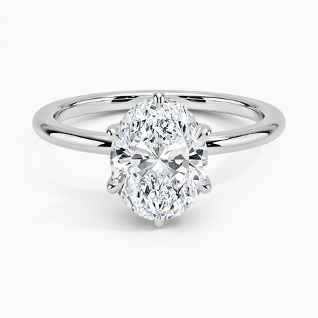 18K White Gold Fairmined 1.5mm Six-Prong Solitaire Ring