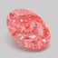 3.09 Ct. Fancy Vivid Pink Oval Lab Grown Diamond