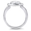 Floating Halo Bezel Ring, smallside view