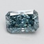 1.56 Ct. Fancy Vivid Blue Radiant Lab Grown Diamond