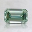 1.10 Ct. Fancy Intense Pacific Green Emerald Lab Grown Diamond