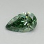 0.41 Ct. Fancy Vivid Pacific Green Pear Lab Grown Diamond