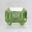 6.9x5.5mm Unheated Green Emerald Montana Sapphire