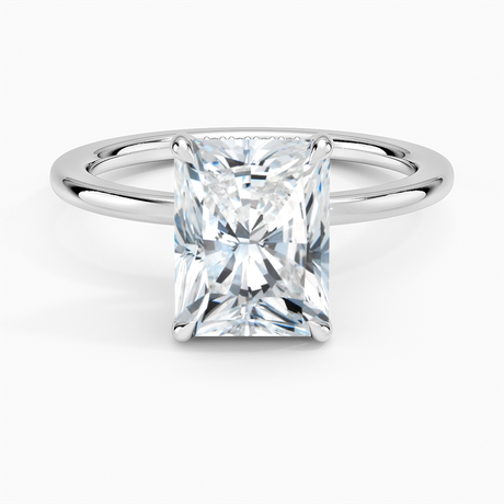 18K White Gold Audrey Perfect Fit Hidden Halo Diamond Ring