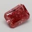 3.96 Ct. Fancy Vivid Red Radiant Lab Grown Diamond