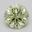 1.07 Ct. Fancy Intense  Green Round Lab Grown Diamond