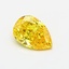0.58 Ct. Fancy Vivid Yellow Pear Lab Grown Diamond