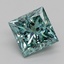2.57 Ct. Fancy Vivid Green Princess Lab Grown Diamond