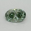 0.46 Ct. Fancy Vivid Pacific Green Oval Lab Grown Diamond