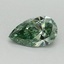 0.47 Ct. Fancy Vivid Pacific Green Pear Lab Grown Diamond