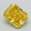 2.11 Ct. Fancy Vivid Yellow Radiant Lab Grown Diamond