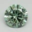 3.0 Ct. Fancy Vivid Pacific Green Round Lab Grown Diamond