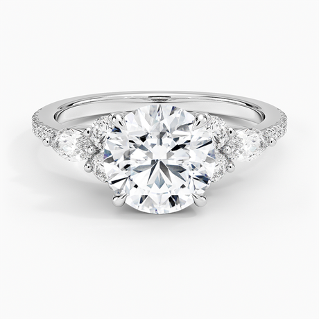 Platinum Luxe Nadia Pavé Diamond Ring (1/2 ct. tw.)