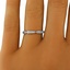 The Ebony Ring, smalltop view on a hand