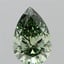 3.01 Ct. Fancy Vivid Green Pear Lab Grown Diamond