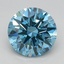 1.71 Ct. Fancy Vivid Blue Round Lab Grown Diamond
