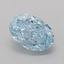 0.94 Ct. Fancy Vivid Blue Oval Lab Grown Diamond