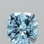 2.60 Ct. Fancy Vivid Blue Cushion Lab Grown Diamond