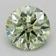 1.07 Ct. Fancy Vivid  Green Round Lab Grown Diamond