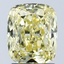 2.08 Ct. Fancy Intense Yellow Cushion Lab Grown Diamond