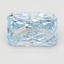 3.09 Ct. Fancy Vivid Blue Radiant Lab Grown Diamond