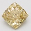 3.44 Ct. Fancy Intense Yellow Cushion Lab Grown Diamond