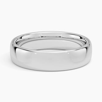 Low Profile 5.5mm Wedding Ring in Platinum