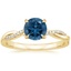 18K Yellow Gold Petite Twisted Vine Diamond Ring (1/8 ct. tw.), smalltop view