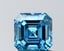 1.52 Ct. Fancy Vivid  Blue Asscher Lab Grown Diamond