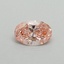 0.30 Ct. Fancy Vivid Pink Oval Lab Grown Diamond