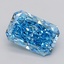 6.03 Ct. Fancy Vivid  Blue Radiant Lab Grown Diamond