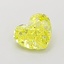 1.01 Ct. Fancy Vivid  Yellow Heart Lab Grown Diamond