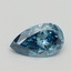0.51 Ct. Fancy Vivid Blue Pear Lab Grown Diamond