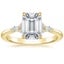 18K Yellow Gold Nadia Diamond Ring, smalltop view