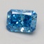 1.00 Ct. Fancy Vivid Blue Radiant Lab Grown Diamond
