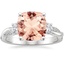18K White Gold Petite Twisted Vine Three Stone Diamond Ring (2/5 ct. tw.), smalltop view