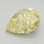 2.01 Ct. Fancy Vivid Yellow Pear Lab Grown Diamond