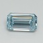 1.00 Ct. Fancy Intense Blue Emerald Lab Grown Diamond