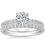 Platinum Luxe Heritage Diamond Ring (1/3 ct. tw.) with Amelie Diamond Ring (1/3 ct. tw.)