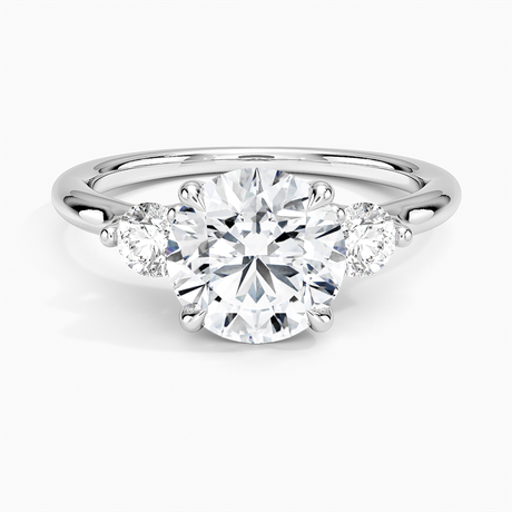 Freesia Three Stone Diamond Ring
