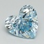 5.01 Ct. Fancy Intense Blue Heart Lab Grown Diamond