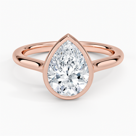 14K Rose Gold Luna 2mm Bezel Ring