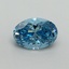 2.09 Ct. Fancy Vivid Blue Oval Lab Grown Diamond