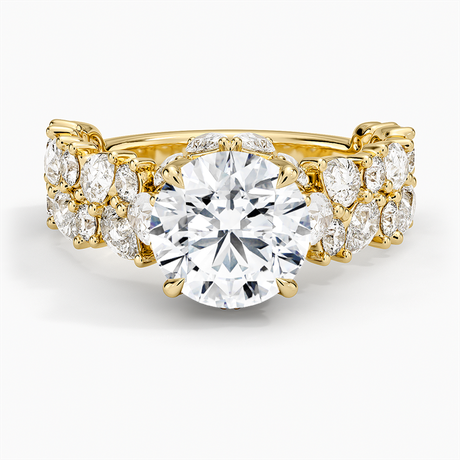 18K Yellow Gold Olivetta Double Row Diamond Ring (2 1/2 ct. tw.)