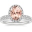18KW Morganite Waverly Diamond Bridal Set (2/3 ct. tw.), smalltop view