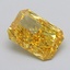 6.21 Ct. Fancy Vivid  Yellow Radiant Lab Grown Diamond