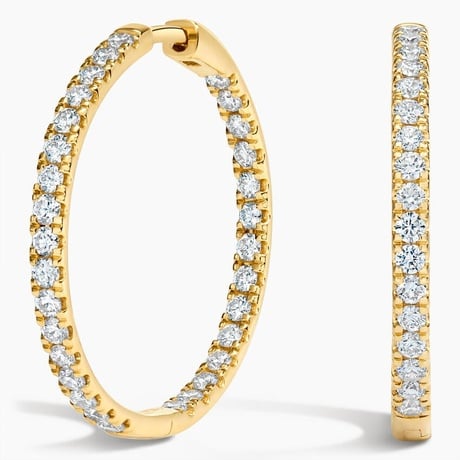 Perfect Luxe Hoop Lab Grown Diamond Earrings